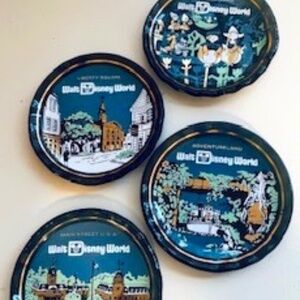 Vintage Disneyworld glass coasters